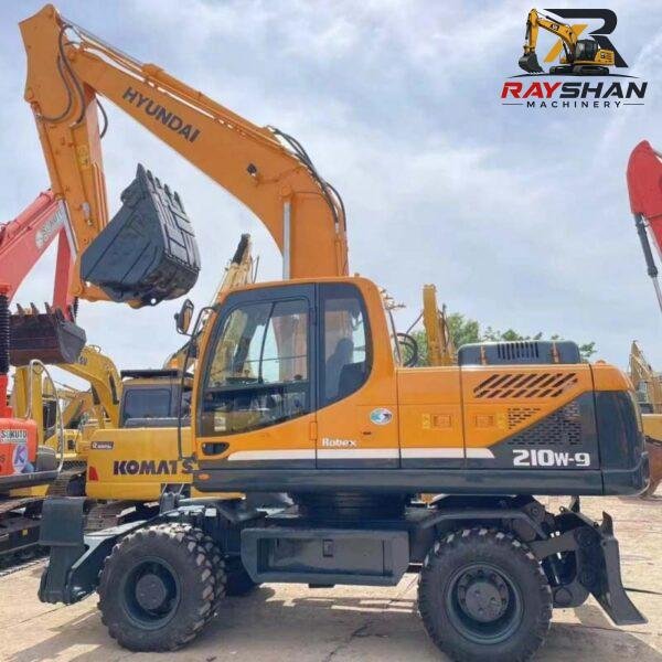 HYUNDAI-210W-9-Excavator-1 Used HYUNDAI 210W-9 Excavator 21ton for sale Excellent Hydraulic Control
