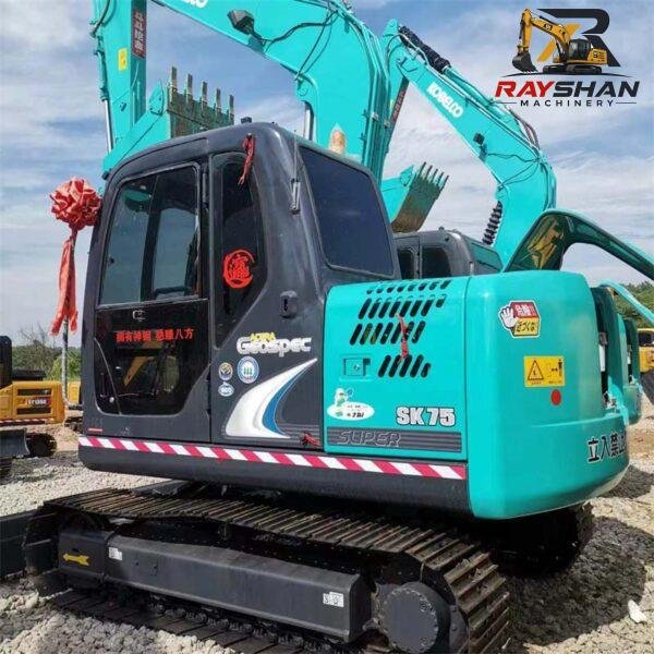 KOBELCO-SK75-Excavator-1 Used KOBELCO SK75 Excavator 7.5ton for sale Ultimate Energy-Saving Technology