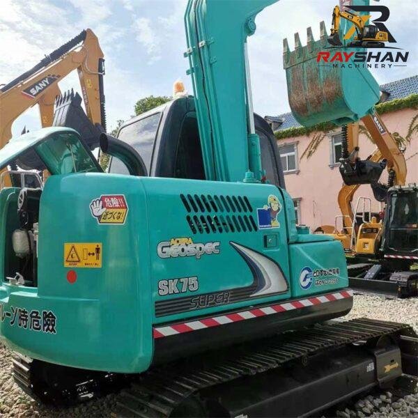 KOBELCO-SK75-Excavator-8 Used KOBELCO SK75 Excavator 7.5ton for sale Ultimate Energy-Saving Technology