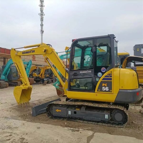 KOMATSU-PC56-Excavator-2 Used KOMATSU PC56 Excavator 5.6ton for sale Superior Stability