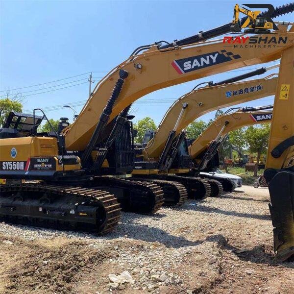 Used SANY 550H Excavator 55ton for sale fuel efficiency