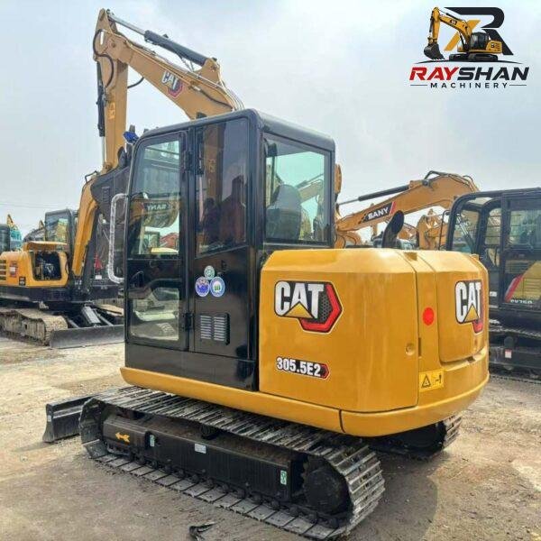 Used CAT E305.5E2 Excavator 5.5ton for sale low fuel consumption