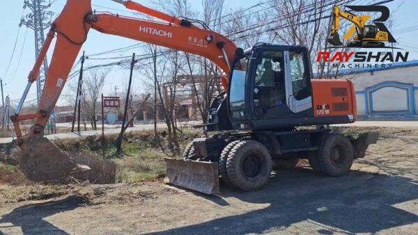 used hitachi 140w (10)_1 Used HITACHI 140W Excavator 14ton for sale Smooth & Delicate Hydraulic Control