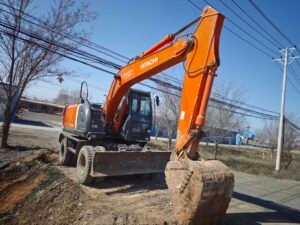 used hitachi 140w (4) Used HITACHI 140W Excavator 14ton for sale Smooth & Delicate Hydraulic Control