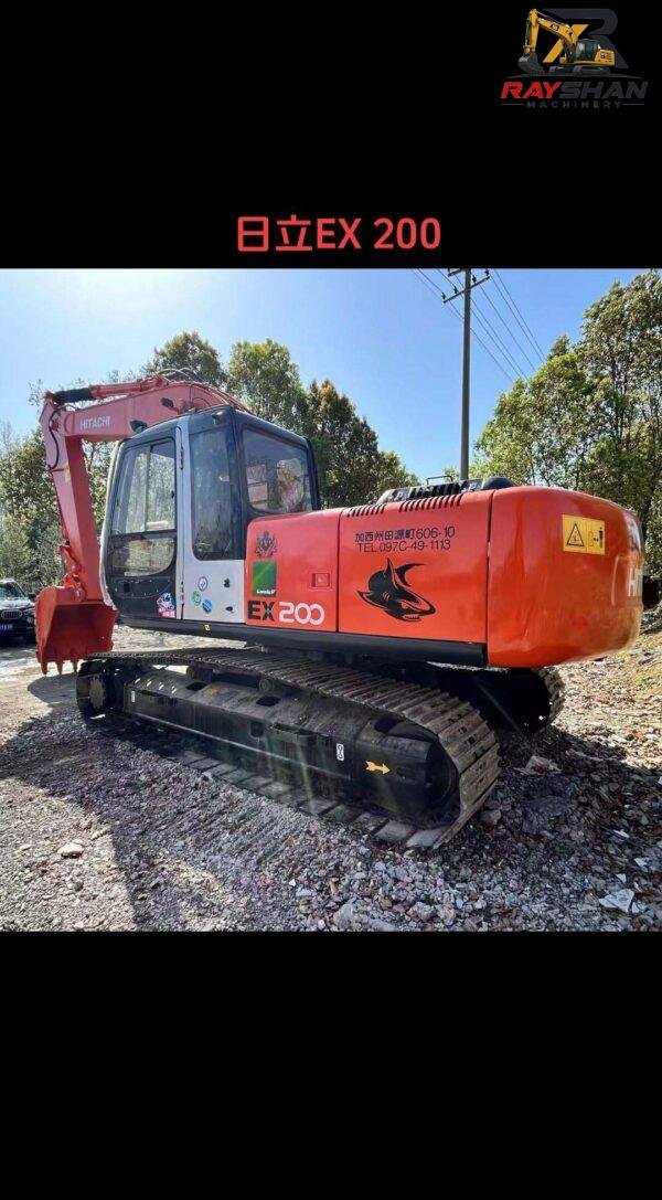 Used HITACHI 200-5 Excavator 20ton for sale High-Durability Structure