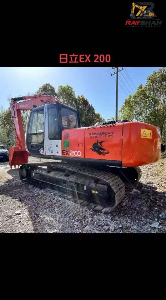 Used HITACHI EX200 Excavator 20ton for sale High-Standard Wear-Resistant Structure