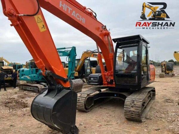 used hitachi zx120 (4) Used HITACHI ZX120 Excavator 12ton for sale Excellent Adaptability for Urban Construction Sites
