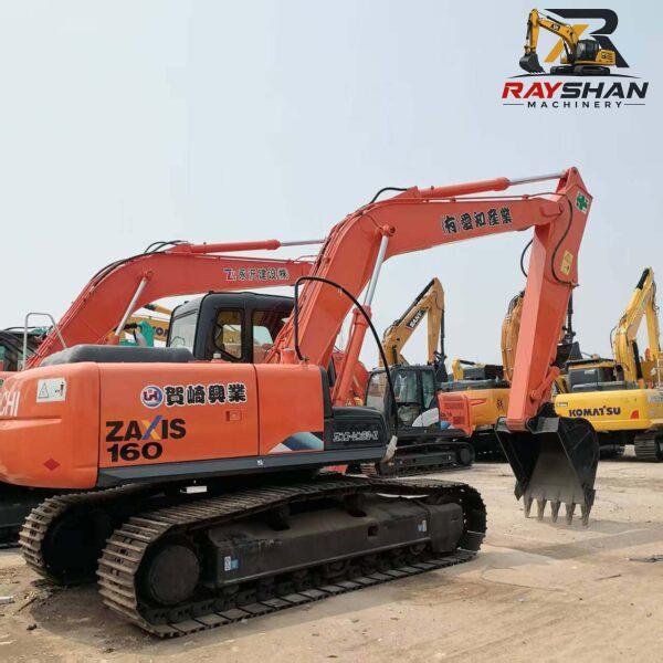 used hitachi zx160 (3) Used HITACHI ZX160 Excavator 16ton for sale Rugged Reliability