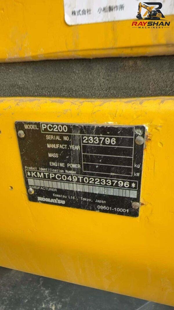 used komatsu 200 (2) Used KOMATSU 200 Excavator 20ton for sale Precise Hydraulic Flow