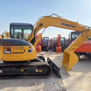 used komatsu pc78 (3) Used KOMATSU PC78 Excavator 7.5ton for sale Precise Hydraulic Flow