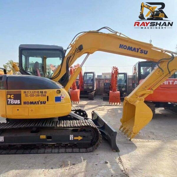 Used KOMATSU PC78 Excavator 7.5ton for sale Precise Hydraulic Flow