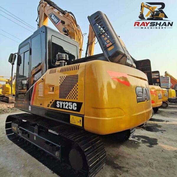 Used SANY 125C Excavator 12ton for sale Well-coordinated Hydraulics and Powertrain
