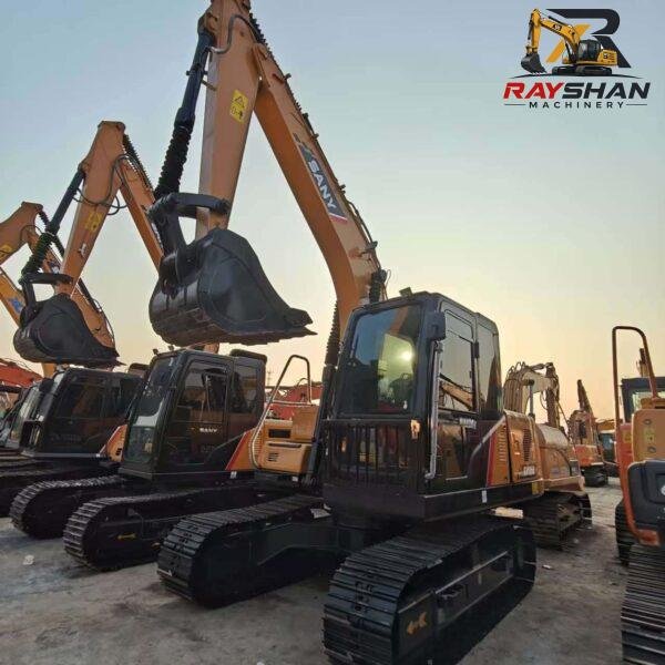 Used SANY 125C Excavator 12ton for sale Well-coordinated Hydraulics and Powertrain