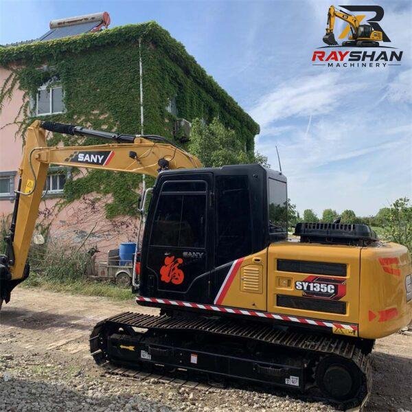 Used SANY 135C Excavator 13.5ton for sale Stable Chassis