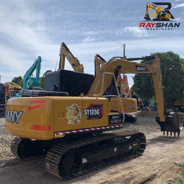 Used SANY 135C Excavator 13.5ton for sale Stable Chassis