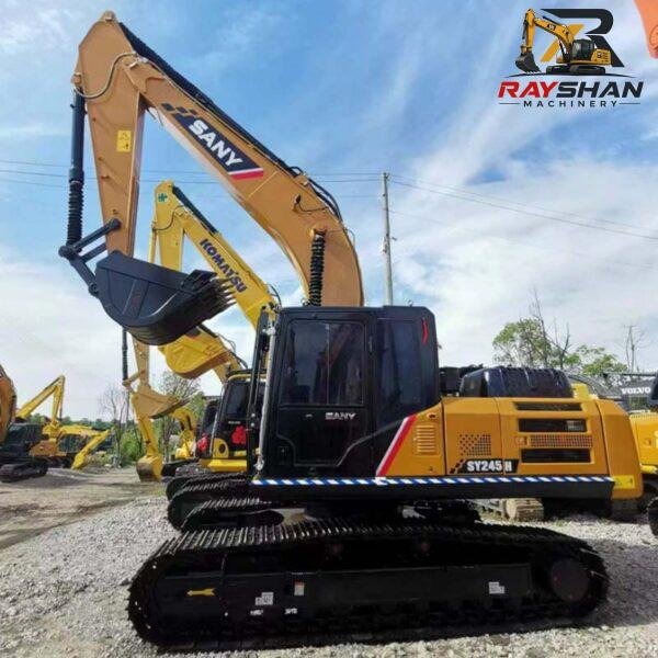 Used SANY 245H Excavator 25ton for sale durable structure