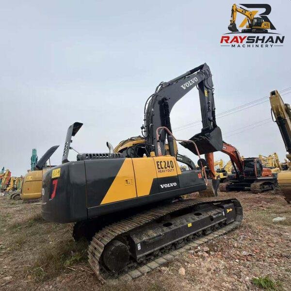 used volvo ec240 (3) Used VOLVO EC240 Excavator 24ton for sale Mature Mechanical Performance