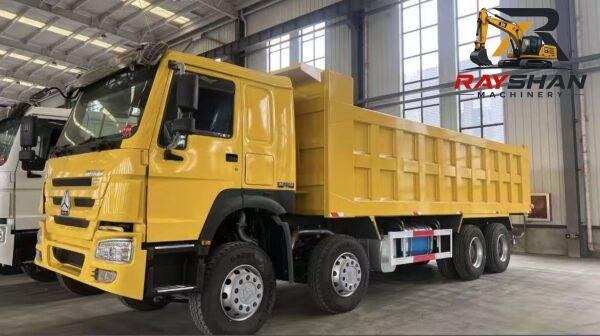 8X4 (2) Used HOWO8X4 12.29ton for sale fast smooth unloading without material sticking