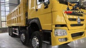 Used HOWO8X4 12.29ton for sale fast smooth unloading without material sticking