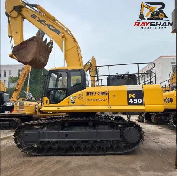 USED KOMATSU PC450 (4) Used KOMATSU PC450 Excavator 45ton for sale Mining-Grade Breakout Force