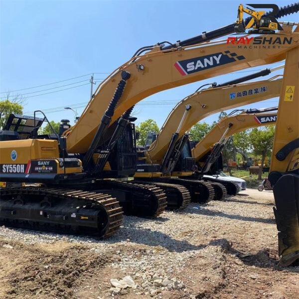 Used SANY 550H Excavator 55ton for sale fuel efficiency