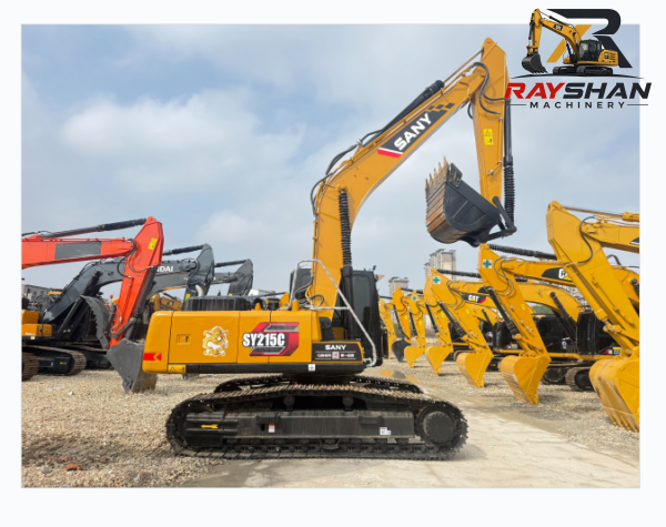 Used SANY SY215C Excavator 21.5ton for sale powerful digging force