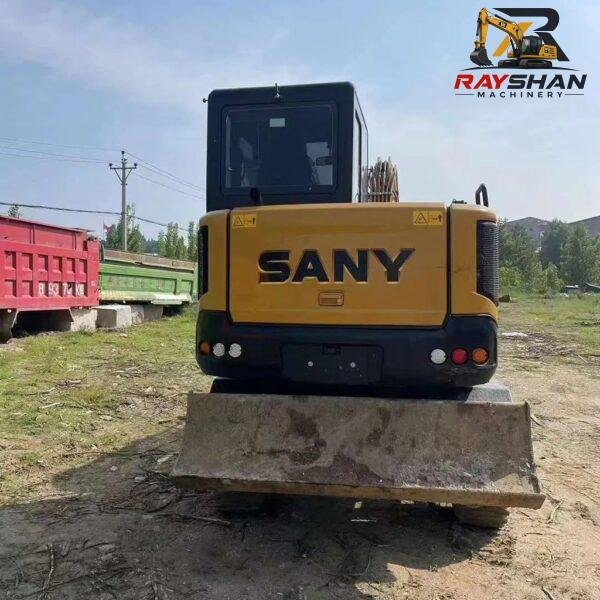 Used SANY SY65W Excavator 6.5ton for sale durable reinforced boom