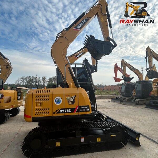 USED SANY SY75C(3) Used SANY SY75C Excavator 7.5ton for sale Reinforced Robust Frame